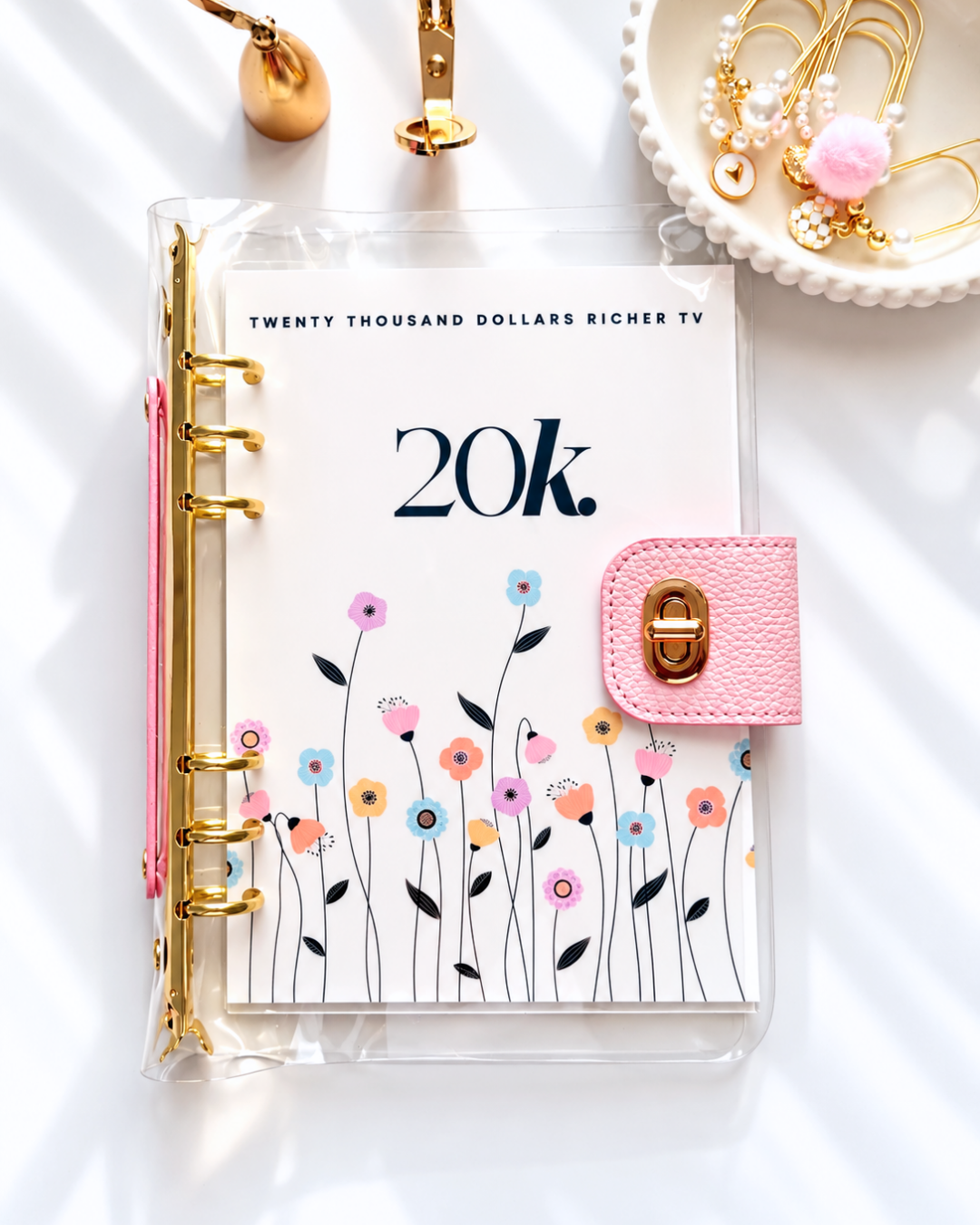 Pretty Pink A5 Binder