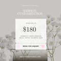 Website Customization Inquiry