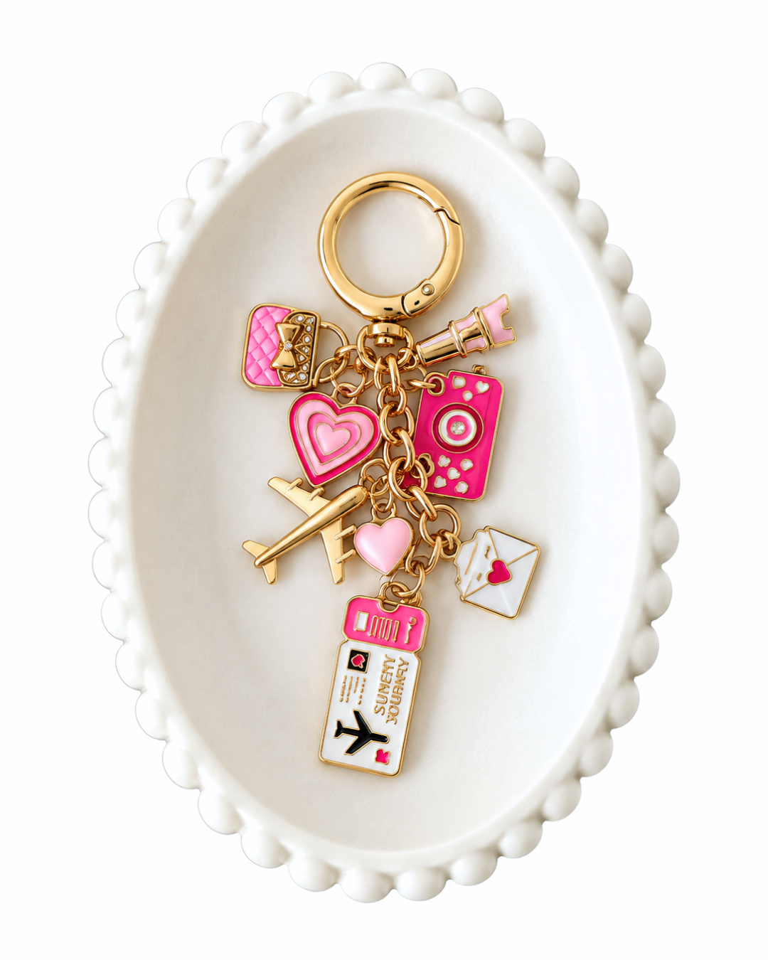 Jet Set Darling Keychain