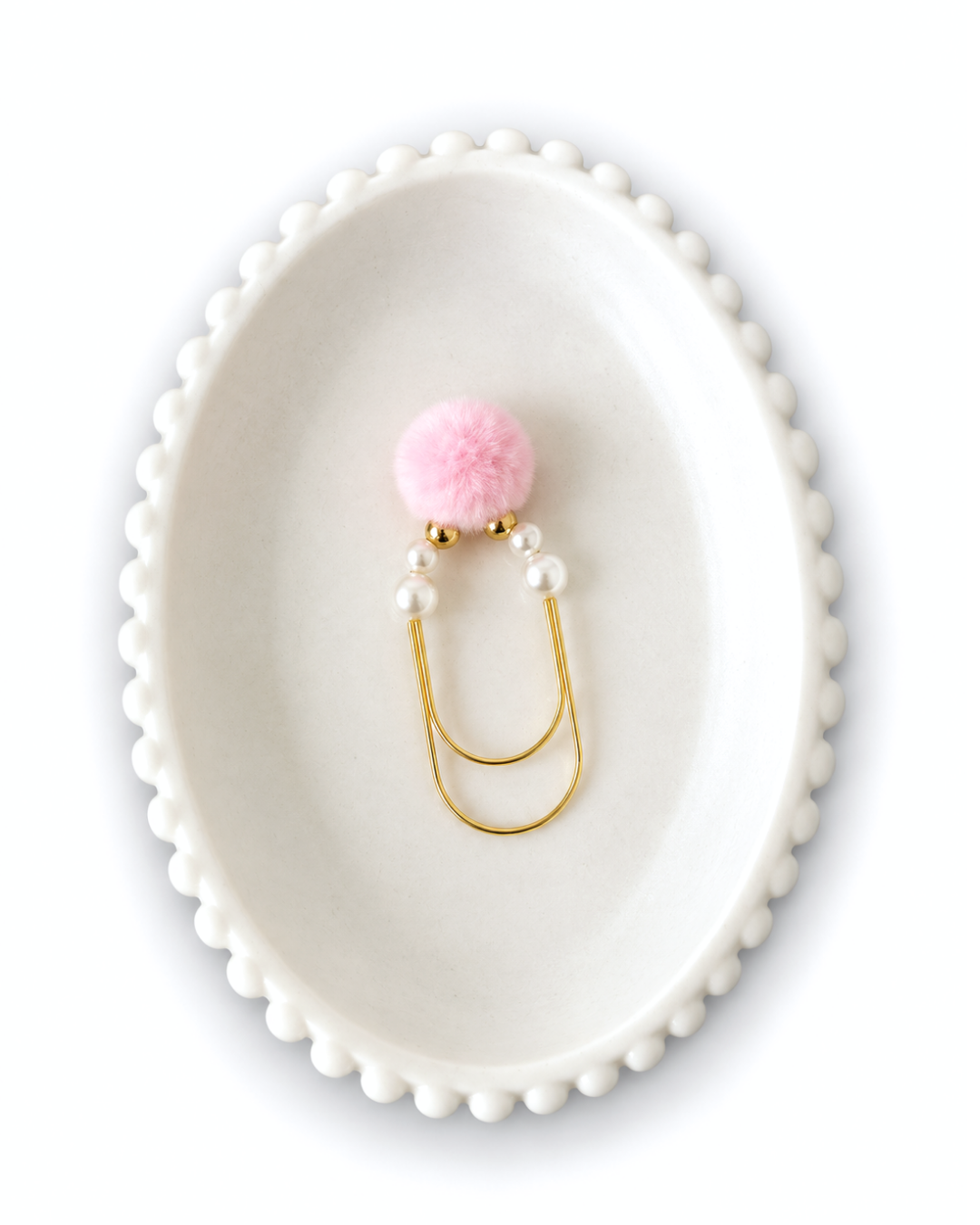 Elegant Puff Ball Paperclip