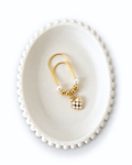 Checkered Heart Clip